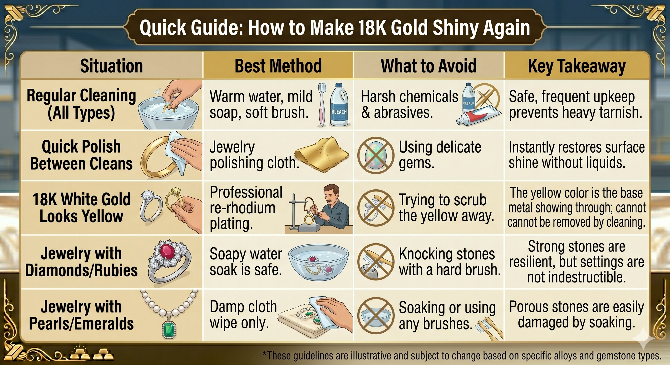 How to Make 18K Gold Shiny Again